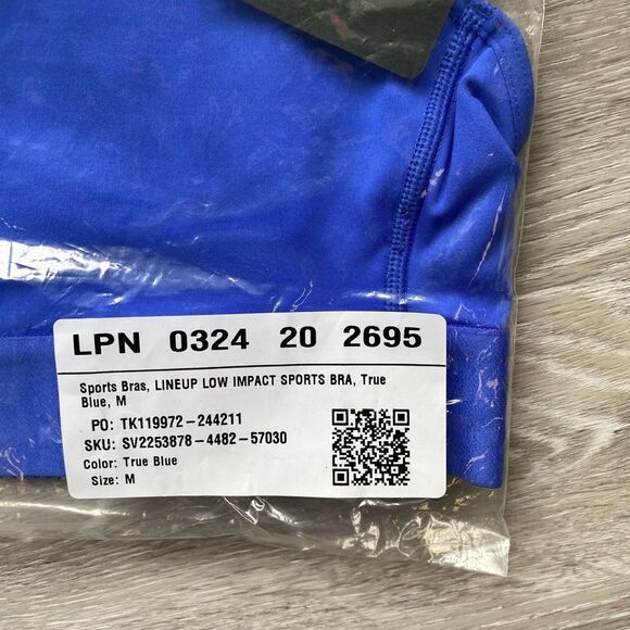 SAVAGE X‎ FENTY Lineup Low-Impact Sports Bra True Blue M NWT in packaging - Picture 6 of 7